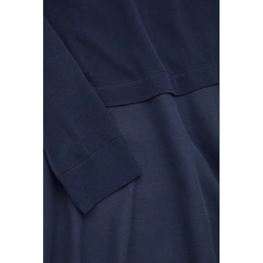 COS Long Sleeve Knitted Sweater Dress With Woven Skirt A-Line Minimalist Small - Picture 3 of 12